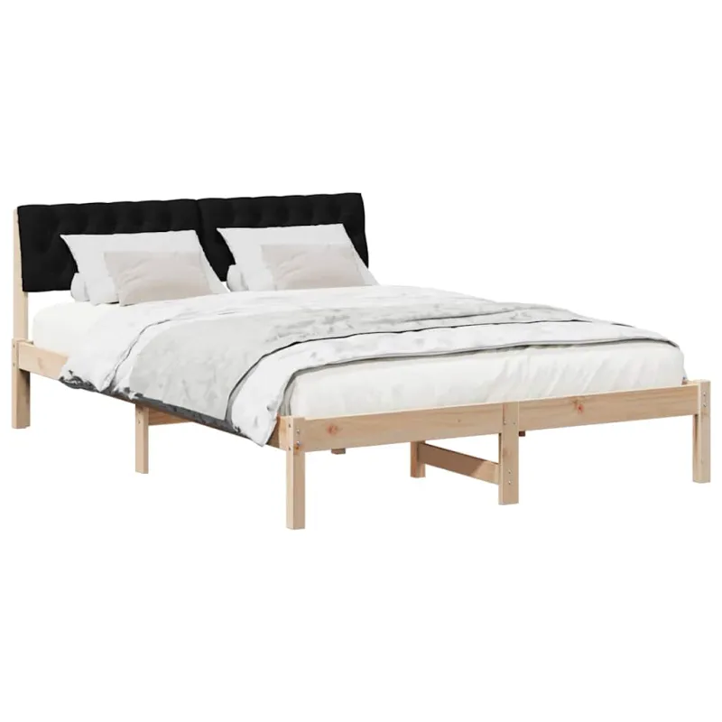 Lovos rėmas Ruda ir juoda 150 x 200 cm Pušies masyvas