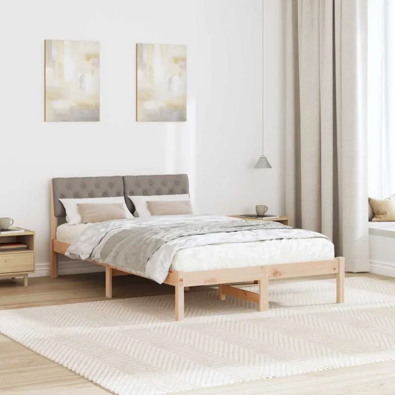 Lovos rėmas Ruda ir taupe 120 x 200 cm Pušies masyvas