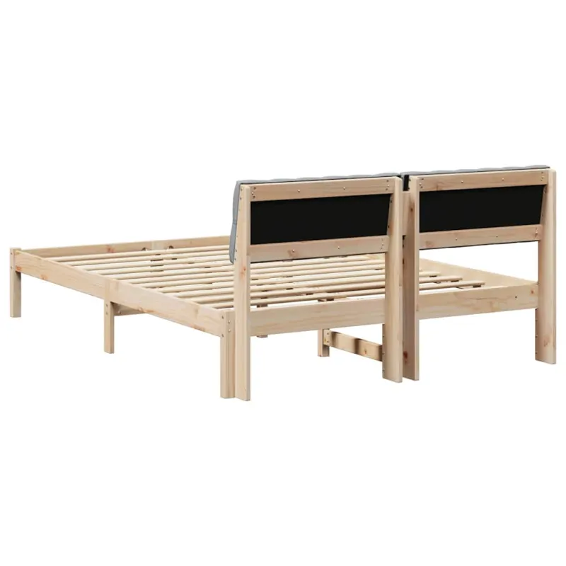 Lovos rėmas Ruda ir šviesiai pilka 140 x 190 cm Pušies masyvas