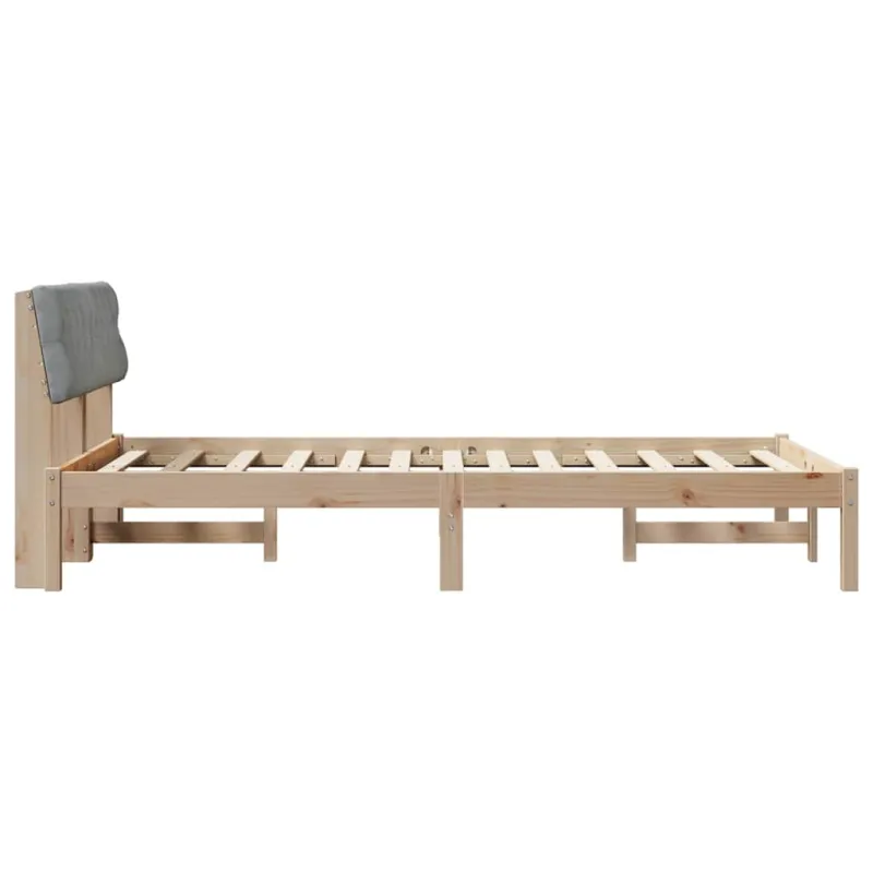 Lovos rėmas Ruda ir šviesiai pilka 120 x 190 cm Pušies masyvas