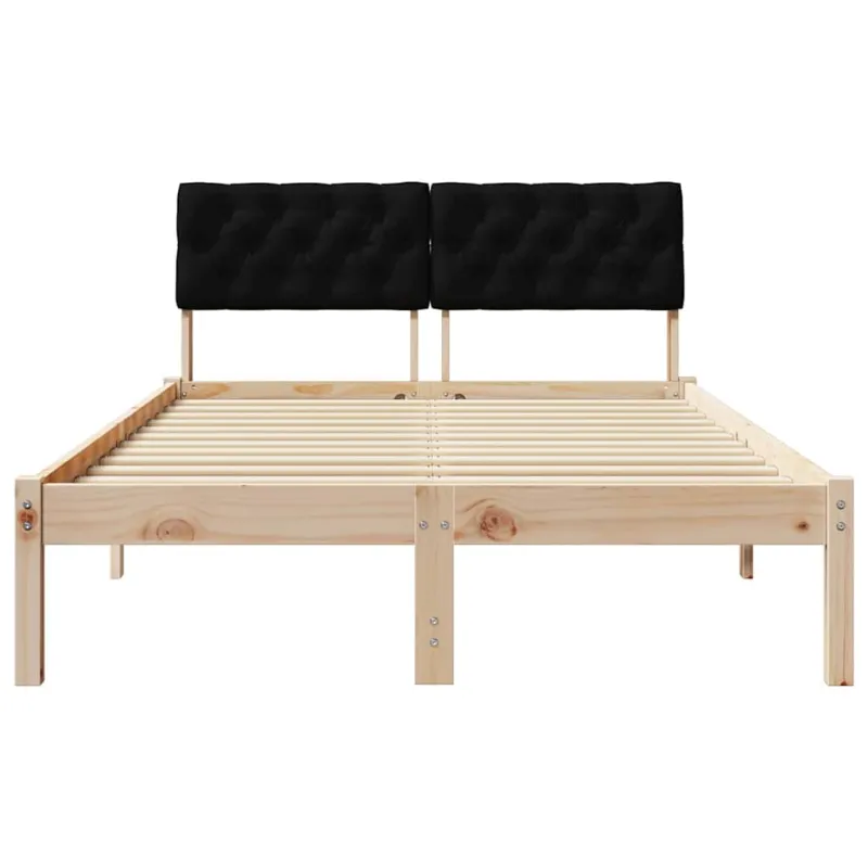 Lovos rėmas Ruda ir juoda 120 x 190 cm Pušies masyvas