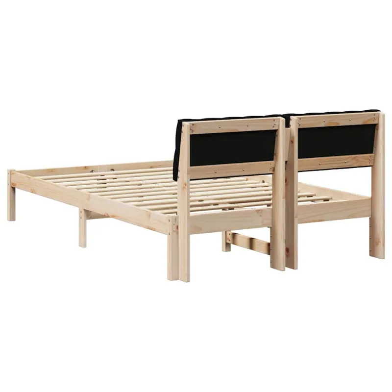Lovos rėmas Ruda ir juoda 120 x 190 cm Pušies masyvas