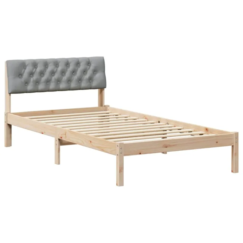 Lovos rėmas Ruda ir šviesiai pilka 100 x 200 cm Pušies masyvas