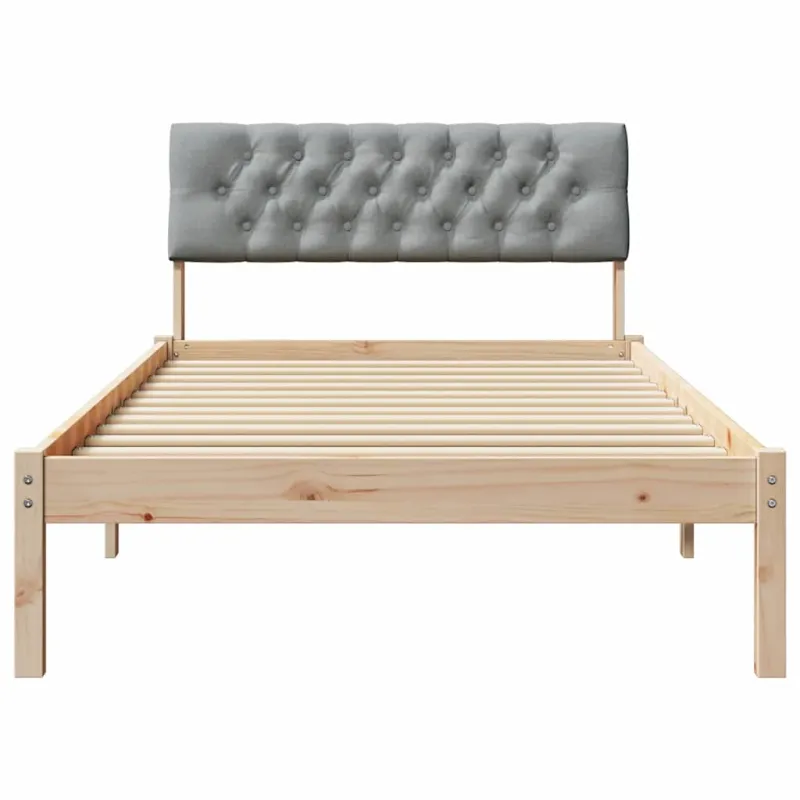 Lovos rėmas Ruda ir šviesiai pilka 100 x 200 cm Pušies masyvas