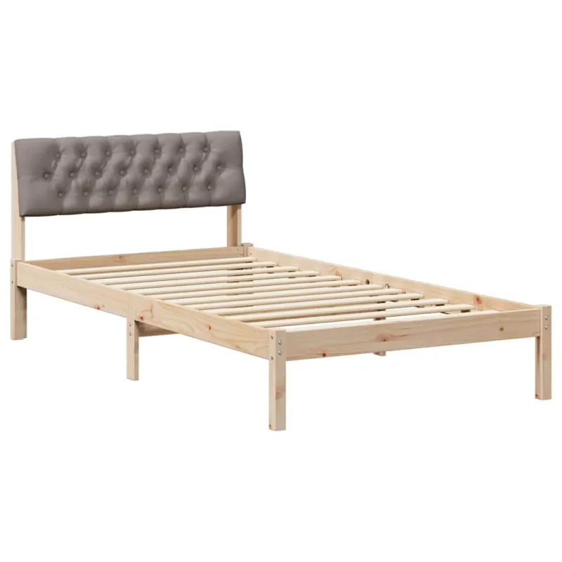 Lovos rėmas Ruda ir taupe 100 x 200 cm Pušies masyvas