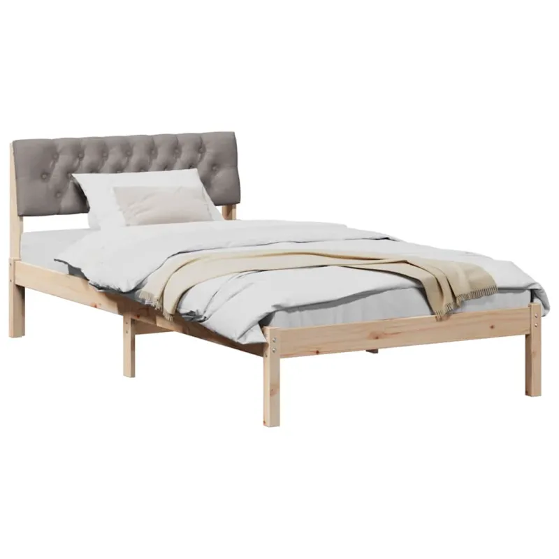 Lovos rėmas Ruda ir taupe 100 x 200 cm Pušies masyvas