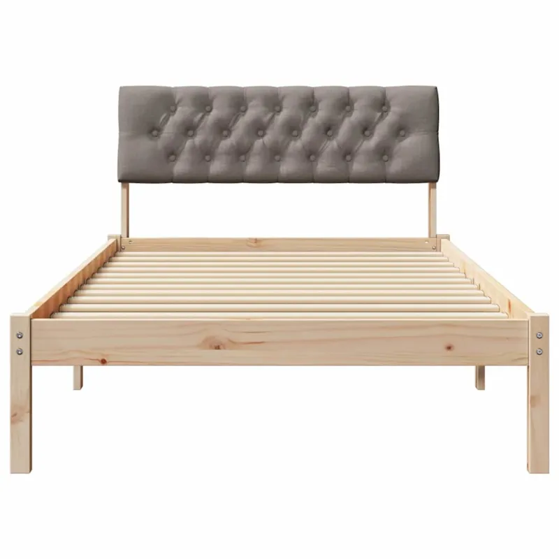 Lovos rėmas Ruda ir taupe 100 x 200 cm Pušies masyvas
