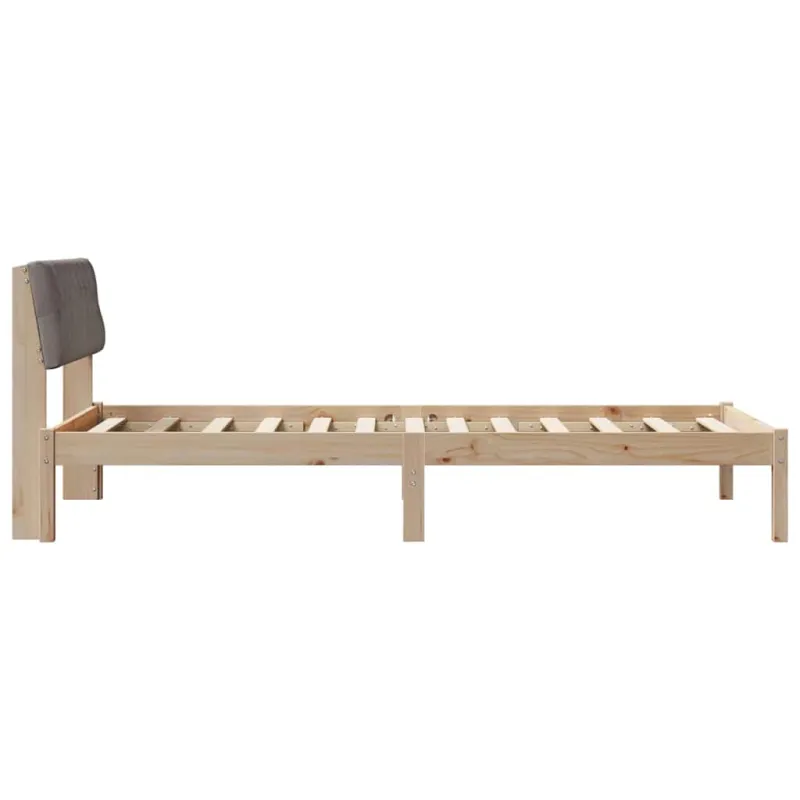Lovos rėmas Ruda ir taupe 100 x 200 cm Pušies masyvas