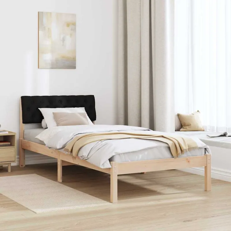 Lovos rėmas Ruda ir juoda 90 x 200 cm Pušies masyvas
