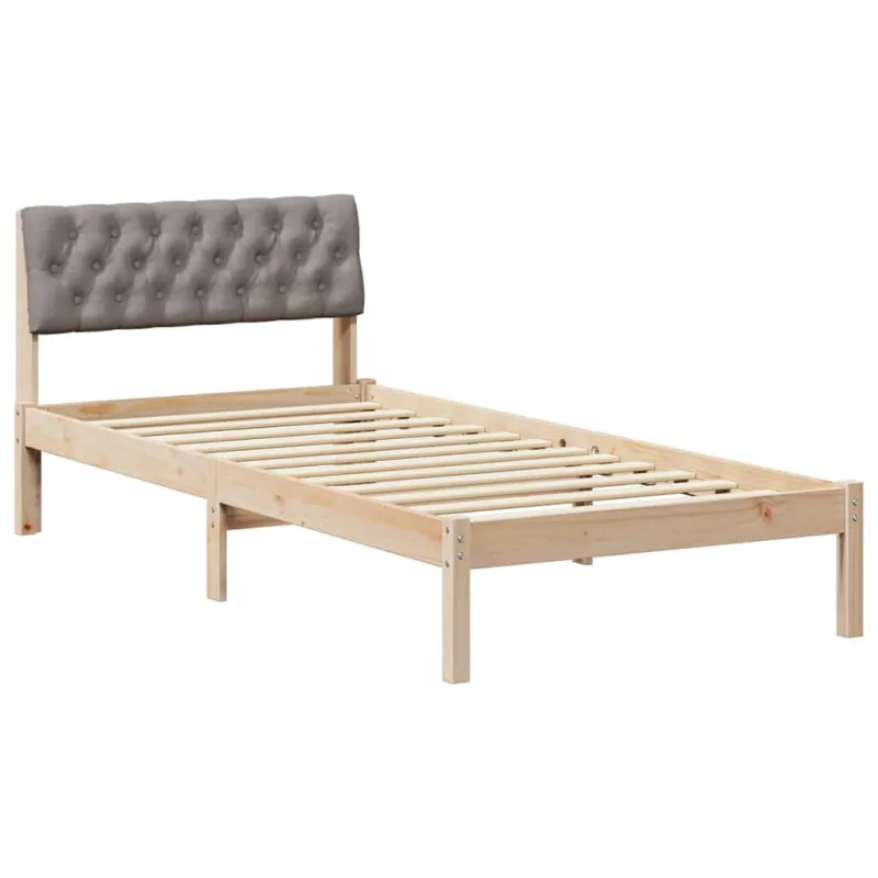 Lovos rėmas Ruda ir taupe 90 x 200 cm Pušies masyvas
