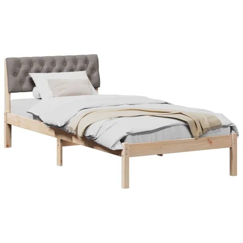 Lovos rėmas Ruda ir taupe 90 x 200 cm Pušies masyvas