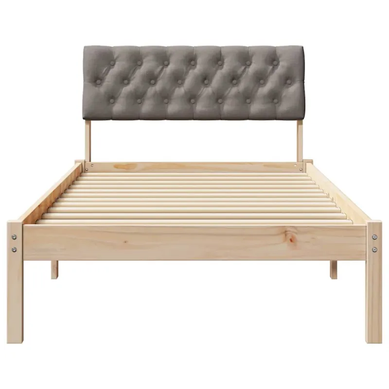 Lovos rėmas Ruda ir taupe 90 x 200 cm Pušies masyvas