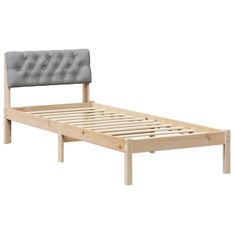 Lovos rėmas Ruda ir šviesiai pilka 80 x 200 cm Pušies masyvas