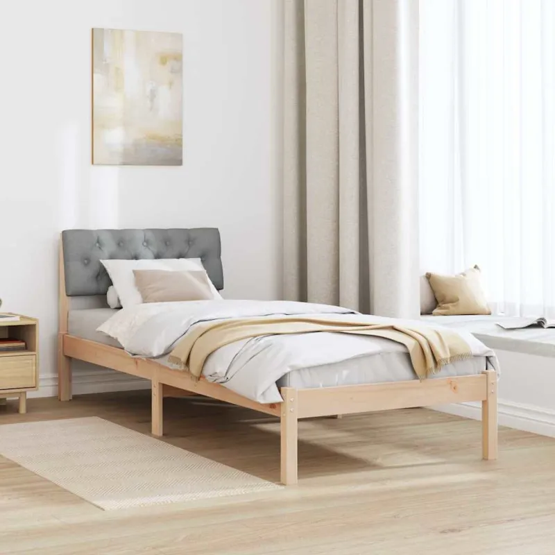 Lovos rėmas Ruda ir šviesiai pilka 80 x 200 cm Pušies masyvas