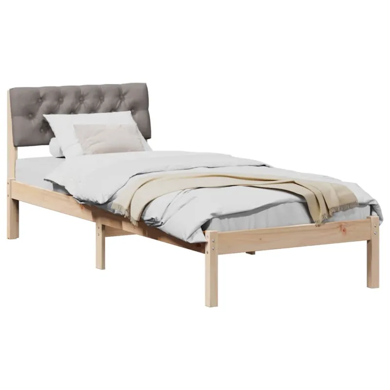 Lovos rėmas Ruda ir taupe 80 x 200 cm Pušies masyvas