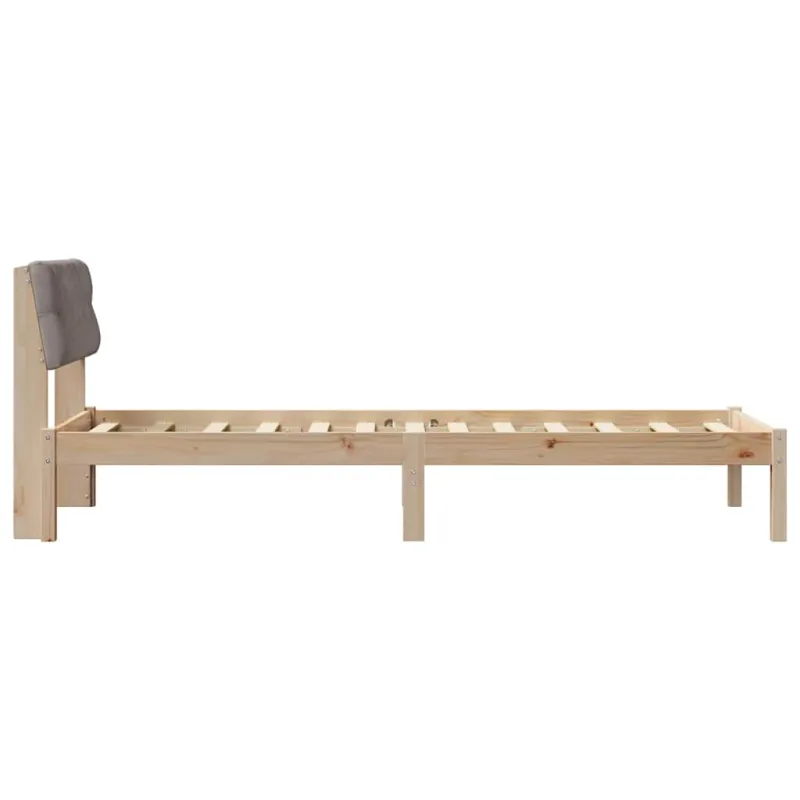 Lovos rėmas Ruda ir taupe 80 x 200 cm Pušies masyvas