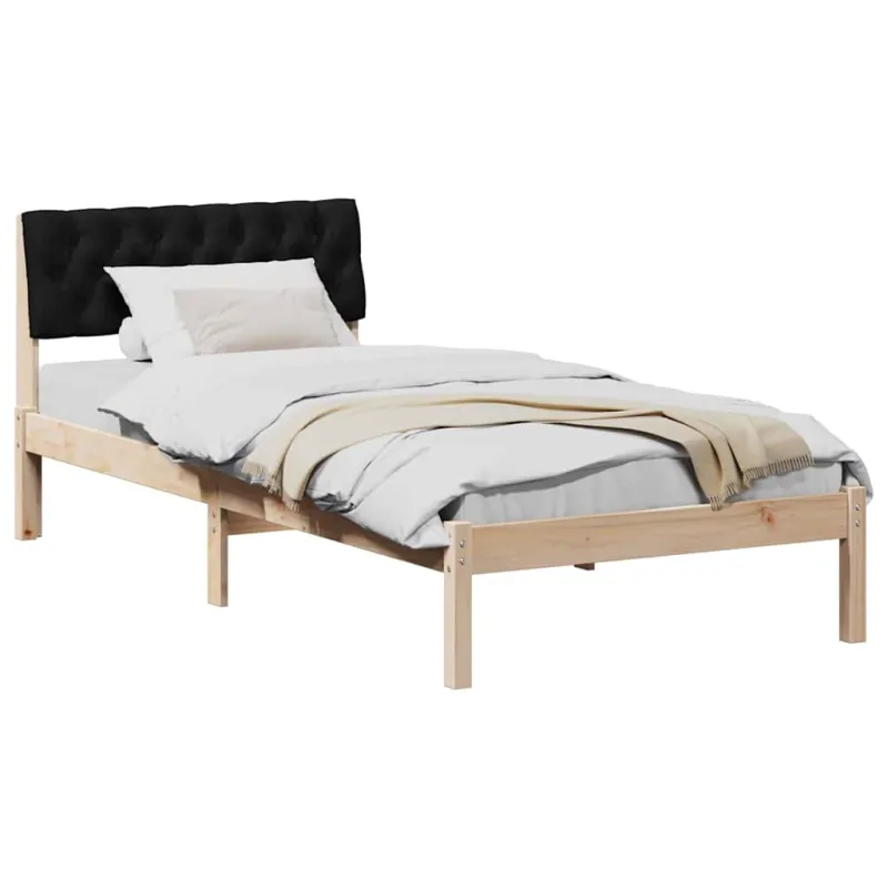 Lovos rėmas Ruda ir juoda 90 x 190 cm Pušies masyvas