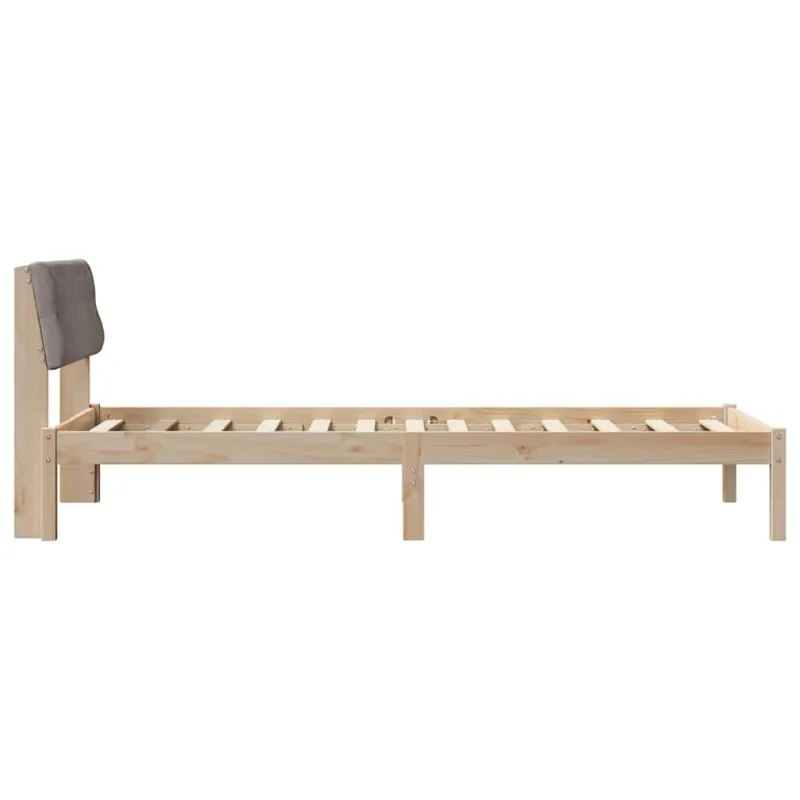 Lovos rėmas Ruda ir taupe 90 x 190 cm Pušies masyvas