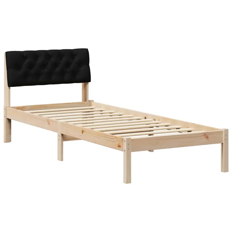 Lovos rėmas Ruda ir juoda 75 x 190 cm Pušies masyvas