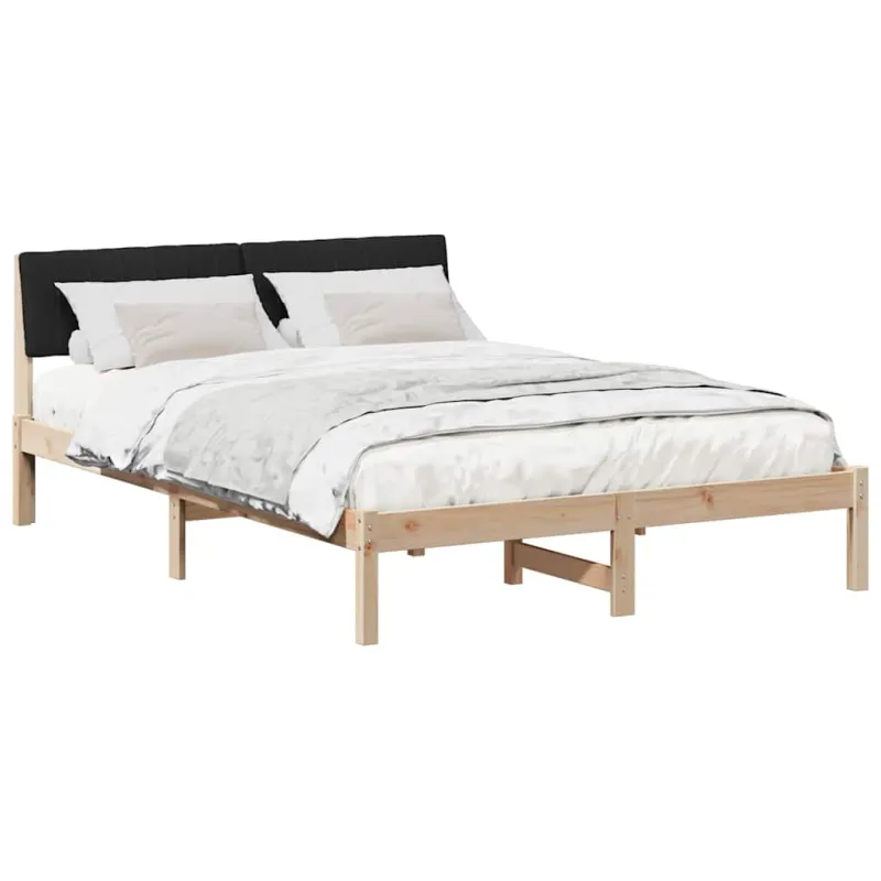 Lovos rėmas Ruda ir juoda 135 x 190 cm Pušies masyvas