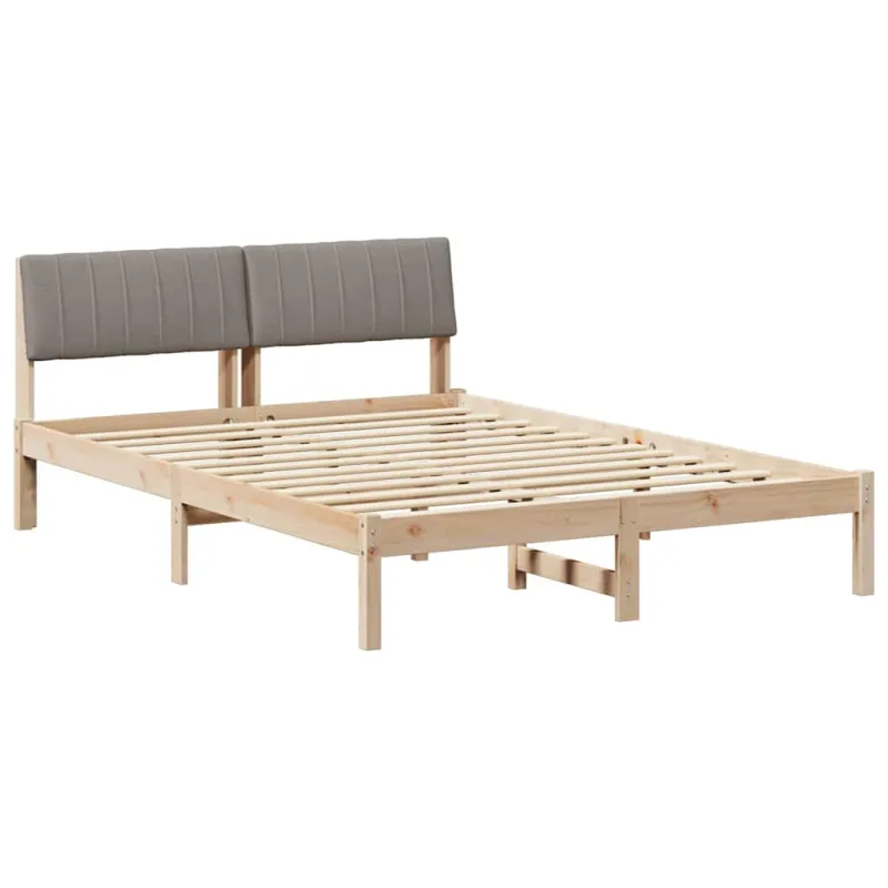 Lovos rėmas Ruda ir taupe 135 x 190 cm Pušies masyvas
