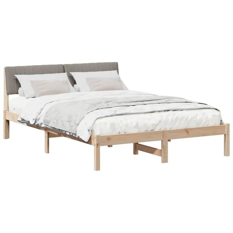 Lovos rėmas Ruda ir taupe 135 x 190 cm Pušies masyvas