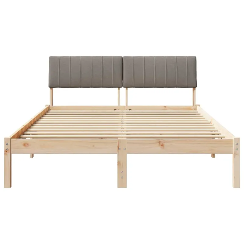 Lovos rėmas Ruda ir taupe 135 x 190 cm Pušies masyvas