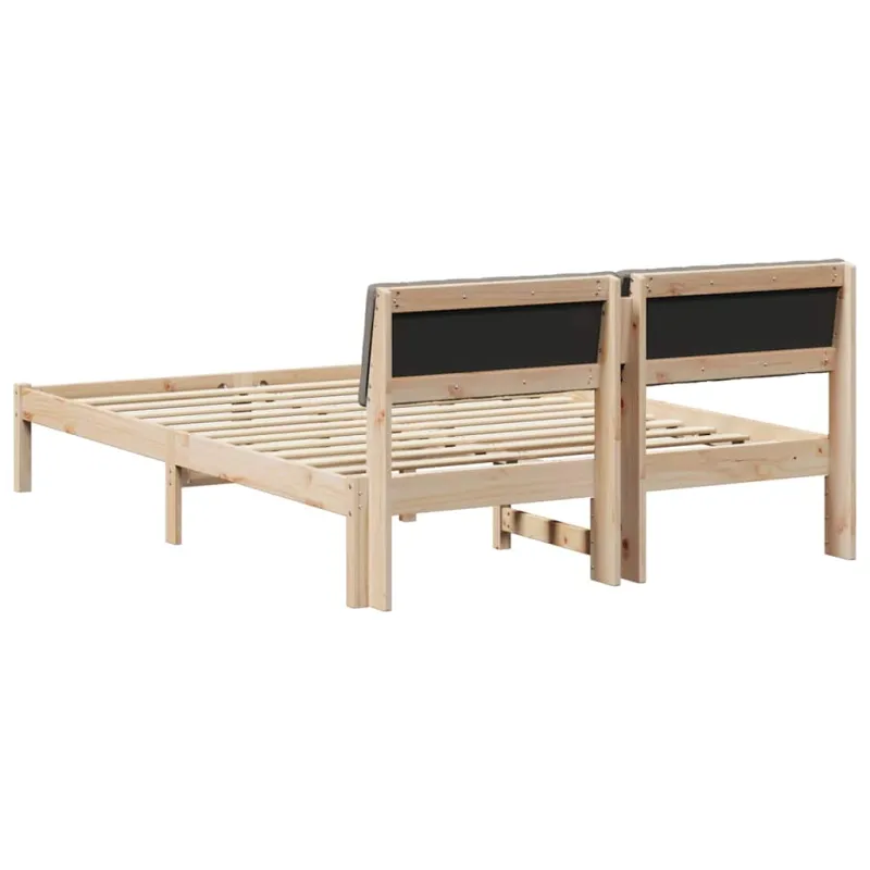 Lovos rėmas Ruda ir taupe 135 x 190 cm Pušies masyvas