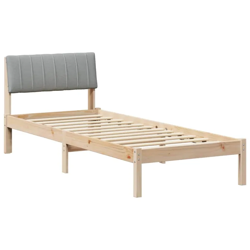 Lovos rėmas Ruda ir šviesiai pilka 75 x 190 cm Pušies masyvas