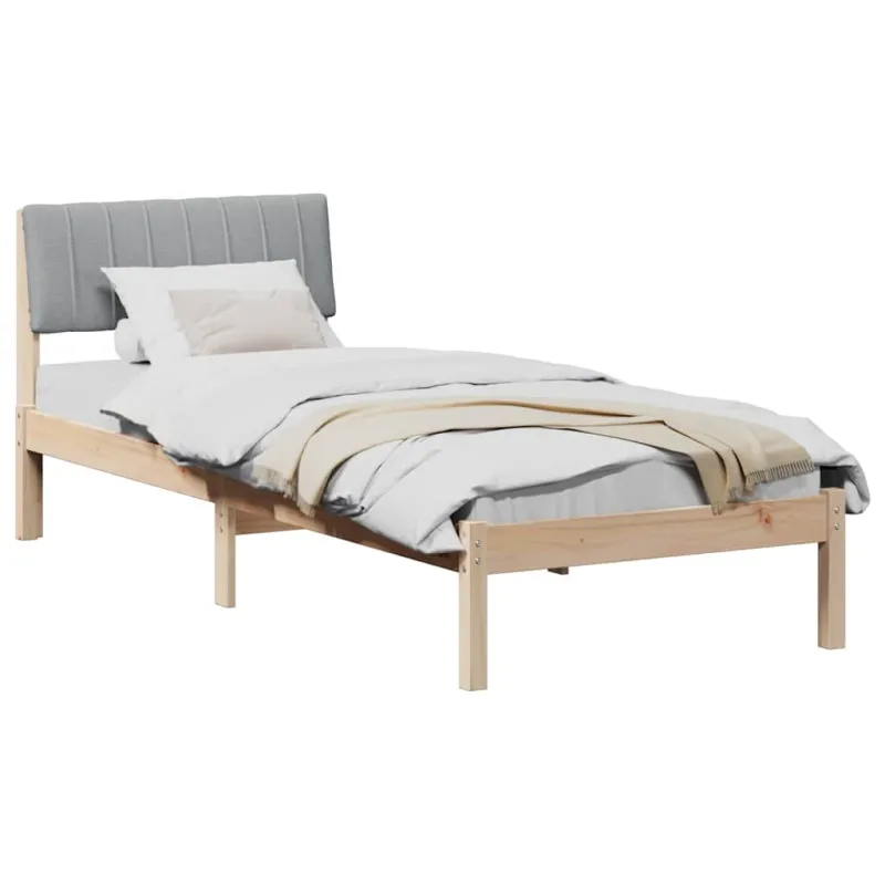 Lovos rėmas Ruda ir šviesiai pilka 75 x 190 cm Pušies masyvas
