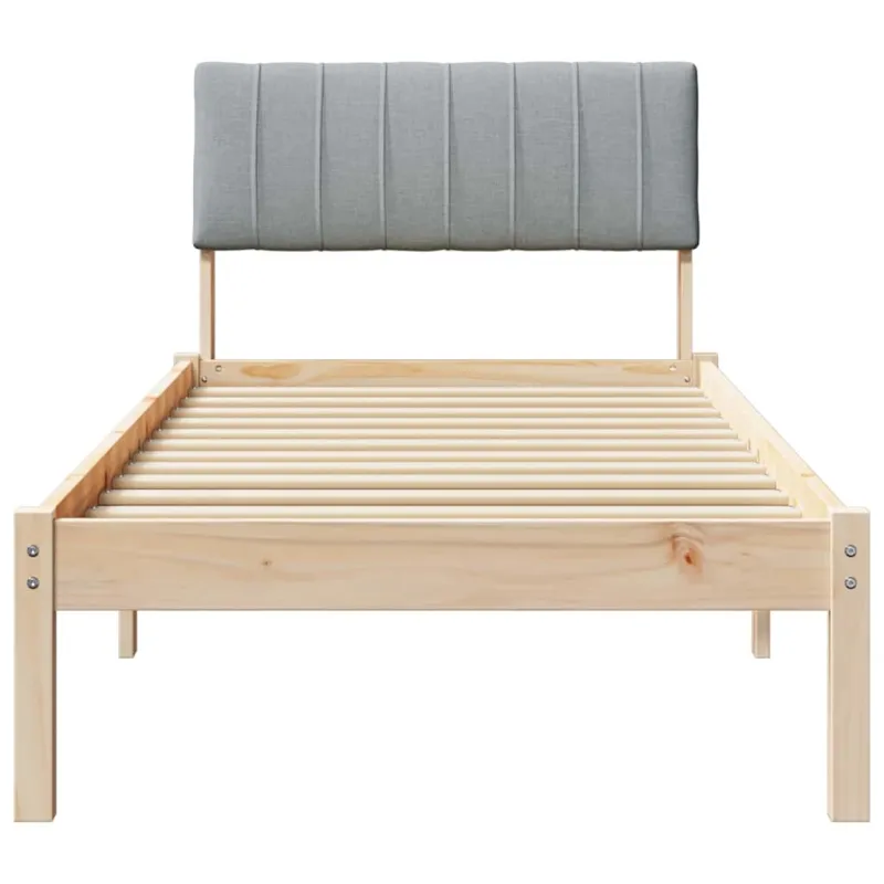 Lovos rėmas Ruda ir šviesiai pilka 75 x 190 cm Pušies masyvas