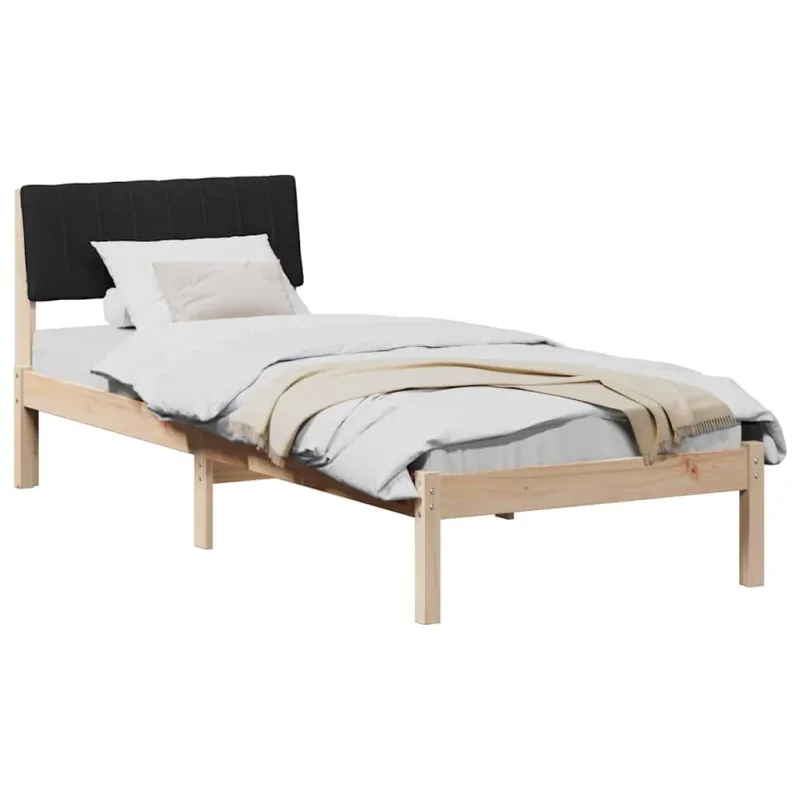 Lovos rėmas Ruda ir juoda 75 x 190 cm Pušies masyvas