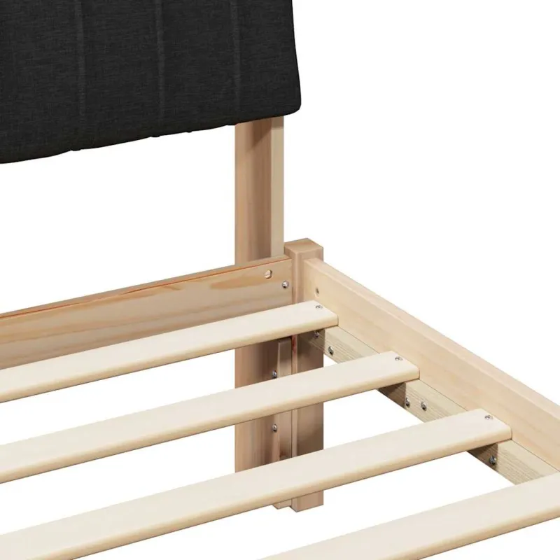 Lovos rėmas Ruda ir juoda 75 x 190 cm Pušies masyvas