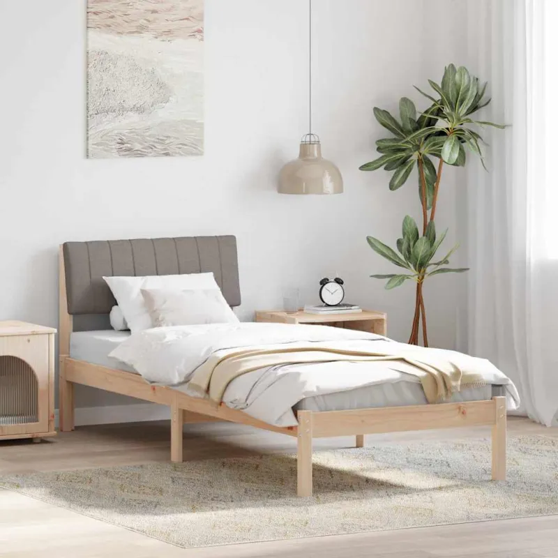 Lovos rėmas Ruda ir taupe 75 x 190 cm Pušies masyvas