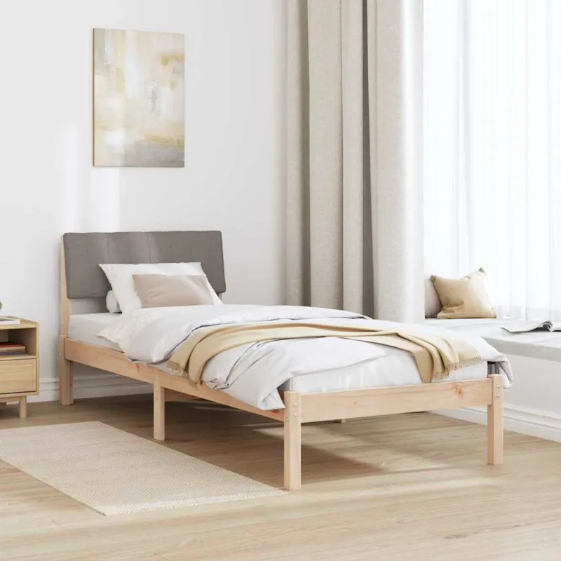 Lovos rėmas Ruda ir taupe 75 x 190 cm Pušies masyvas