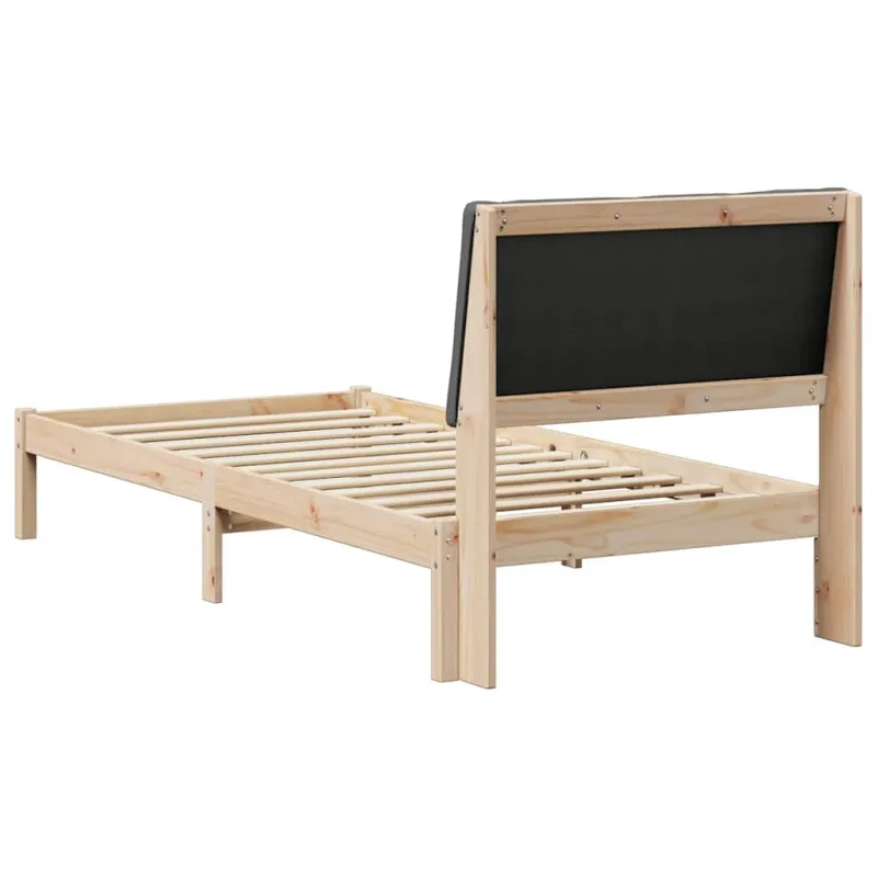 Lovos rėmas ruda ir tamsiai pilka 100 x 200 cm Pušies masyvas