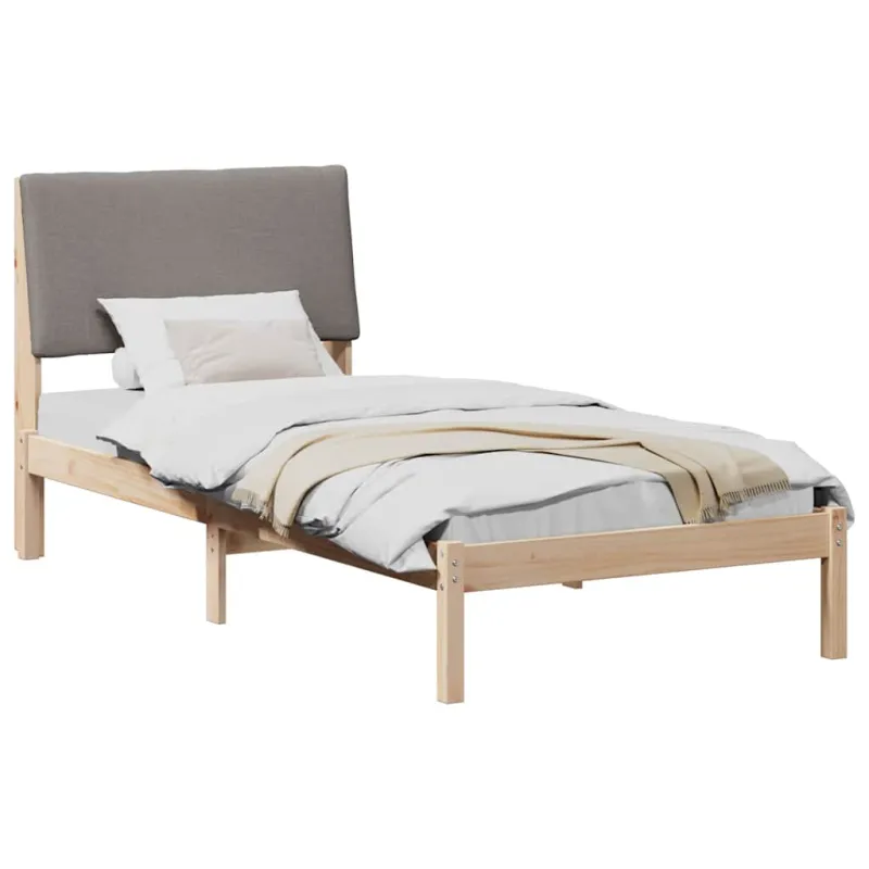 Lovos rėmas Ruda ir taupe 100 x 200 cm Pušies masyvas