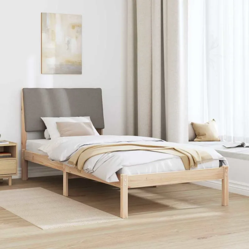 Lovos rėmas Ruda ir taupe 100 x 200 cm Pušies masyvas