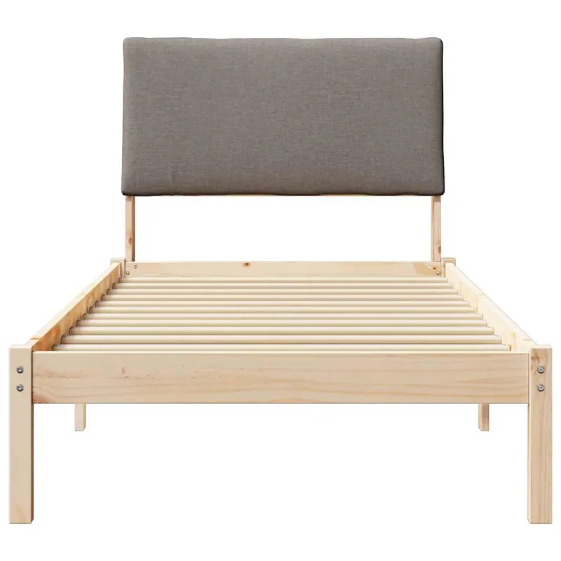 Lovos rėmas Ruda ir taupe 100 x 200 cm Pušies masyvas