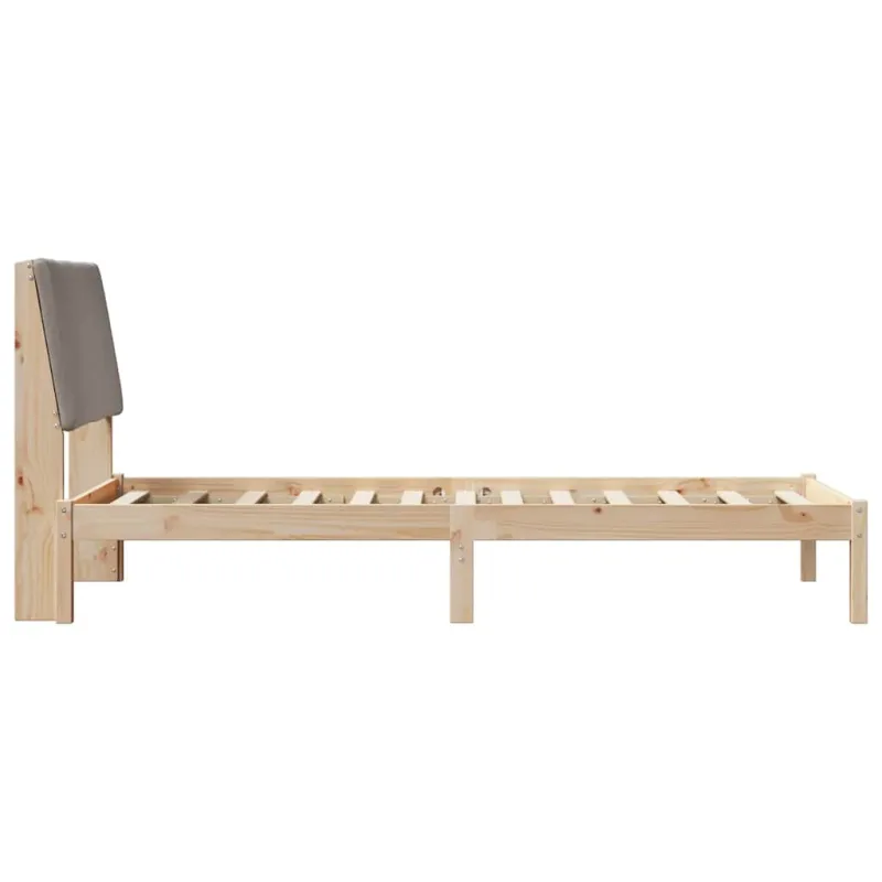 Lovos rėmas Ruda ir taupe 100 x 200 cm Pušies masyvas