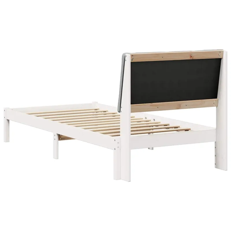 Lovos rėmas Balta ir šviesiai pilka 100 x 200 cm Pušies masyvas
