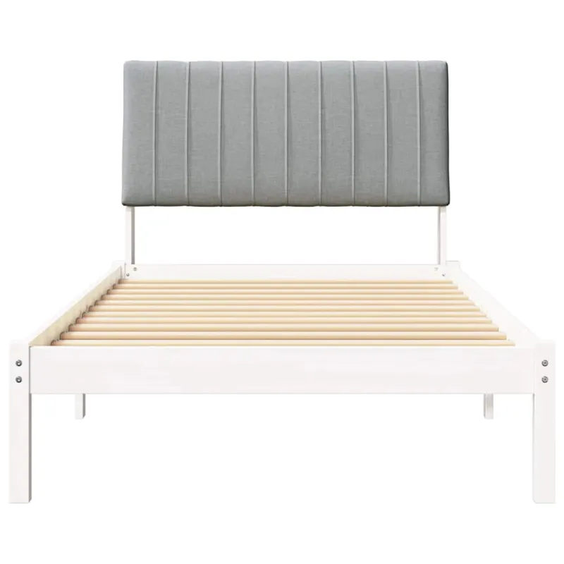 Lovos rėmas Balta 100 x 200 cm Kietos pušies mediena