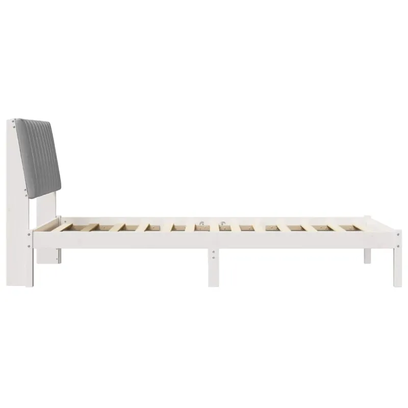 Lovos rėmas Balta 100 x 200 cm Kietos pušies mediena