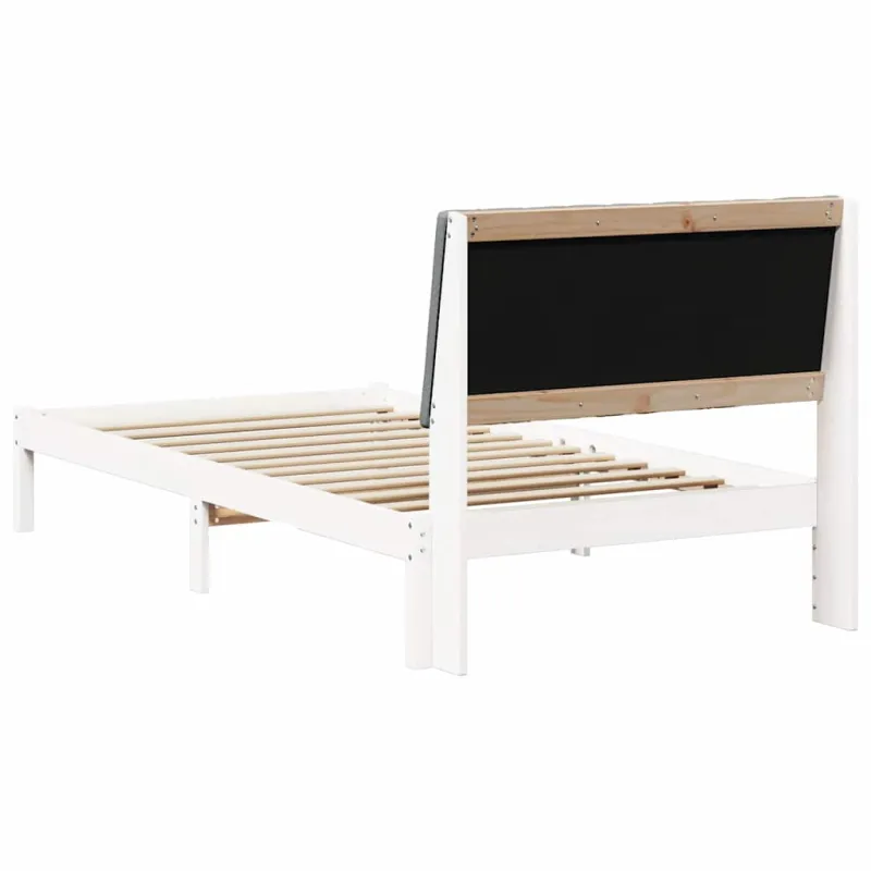 Lovos rėmas Balta 100 x 200 cm Kietos pušies mediena