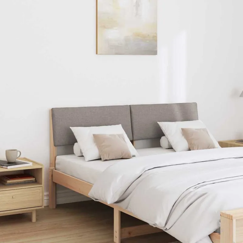 Apmušta lovos galvūgalis Taupe 135 cm Kietos pušies mediena