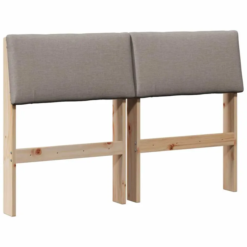 Apmušta lovos galvūgalis Taupe 120 cm Kietos pušies mediena