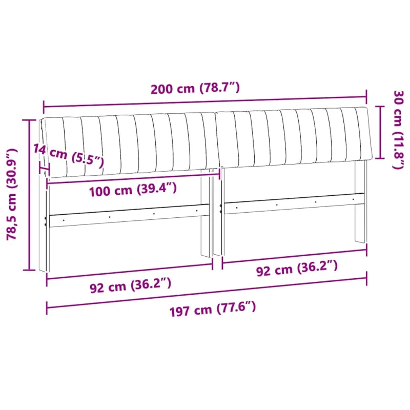 Apmušta lovos galvūgalis Tamsiai pilka 200 cm