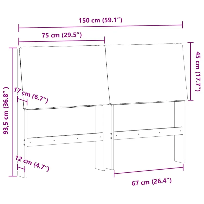 Apmušta lovos galvūgalis Tamsiai pilka 150 cm