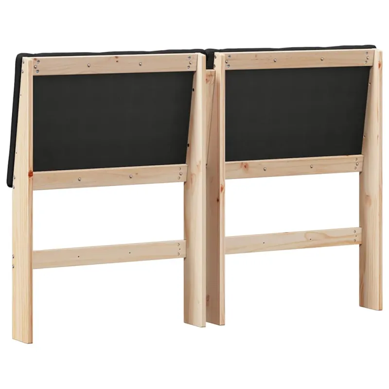 Apmušta lovos galvūgalis Juoda 140 cm Kietos pušies mediena