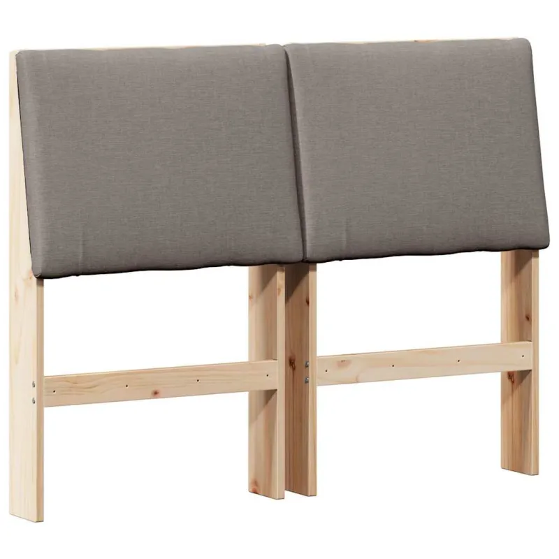 Apmušta lovos galvūgalis Taupe 120 cm Kietos pušies mediena